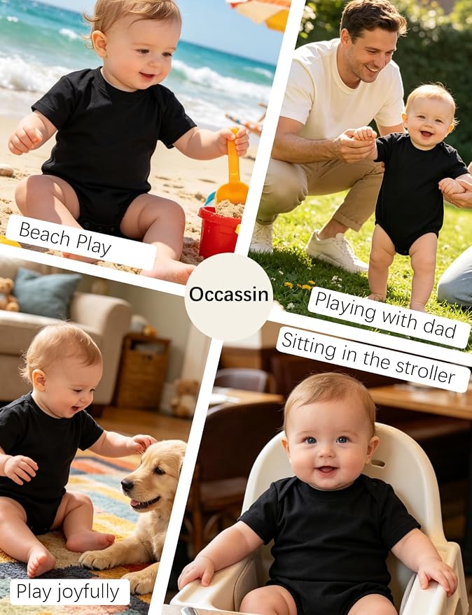 Baby Bubble Onesie Romper 100% Organic Cotton Clothes Short Sleeve Summer Solid - Image 7
