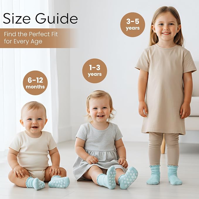 Organic Cotton Blend Ruffle Toddler Socks 6M-12M-2t-3t-4t-5t Gift - Image 4