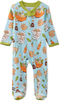 Butterblu Scout Sleep & Play 100% Organic Cotton Footed Zip Front PJs | GOTS by Butterblu