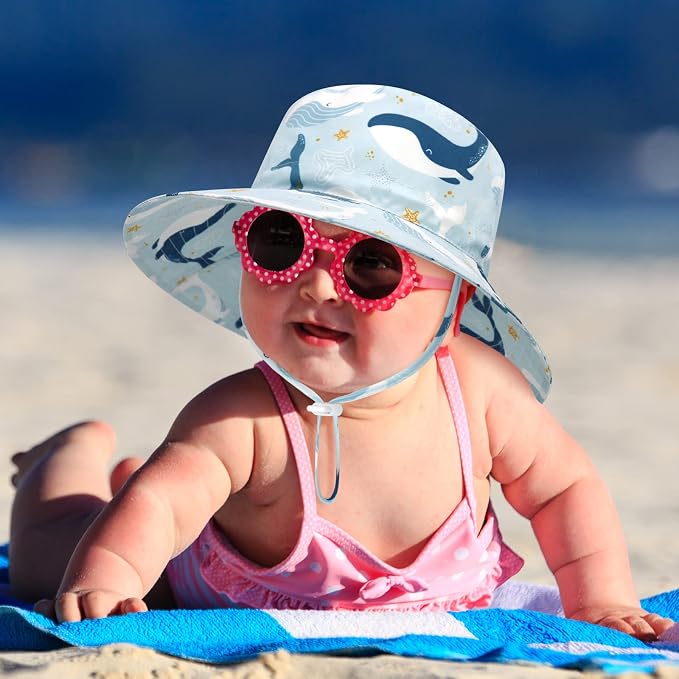 Sarfel Baby Sun Hat Summer Baby Boy Hats UPF 50+ Sun Protection Toddler Hat - Image 3