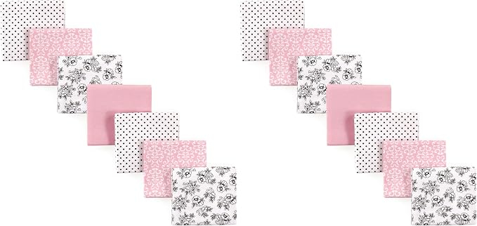 Hudson Baby Unisex Baby Cotton Flannel Receiving Blankets Bundle, One Size by HudsonBaby