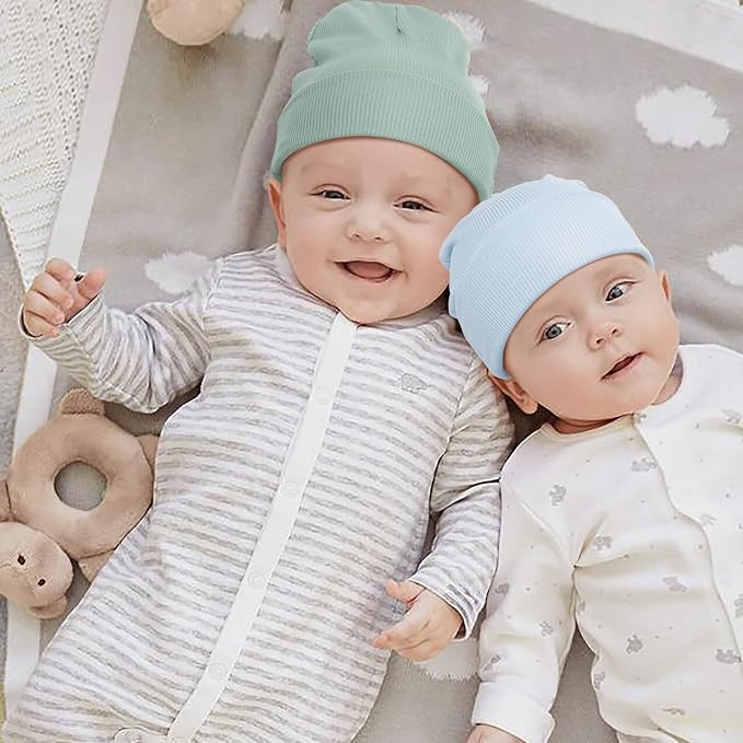 DRESHOW BQUBO 6 Pack Baby Newborn Hats Set - Image 3