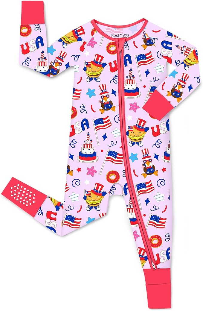 babee Reshinee Viscose Derived from Bamboo Baby Footie Pajamas Convertible by babeeReshinee