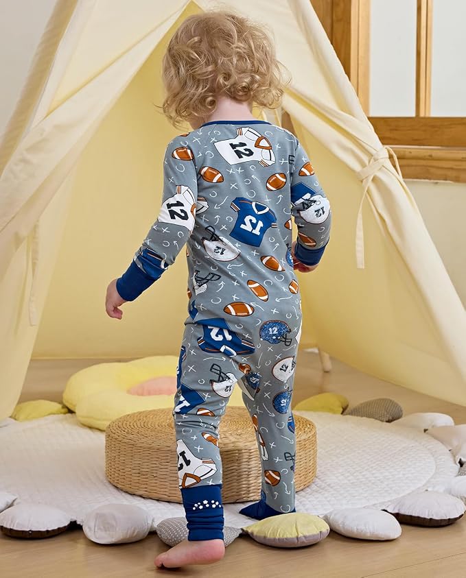 babee Reshinee Bamboo Viscose Baby Footie Pajama, Zipper Sleeper Boys Girls | - Image 9