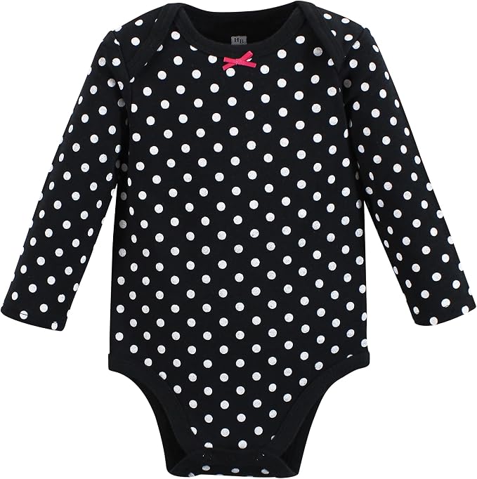 Hudson Baby Baby Girls' Cotton Long-sleeve Bodysuits 3-pack - Image 4