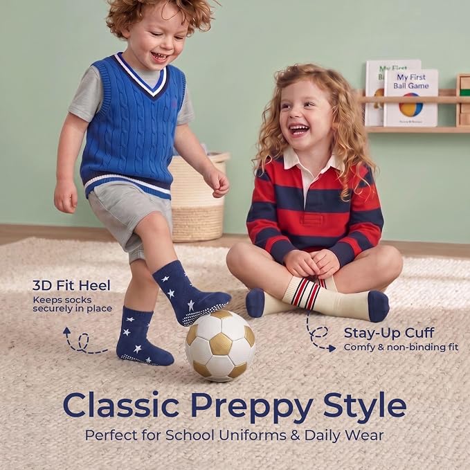 Baby Toddler Essentials Non-Slip Crew Socks - Image 5