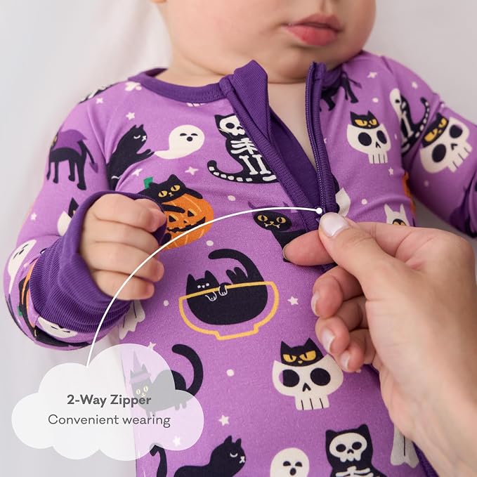 pureborn Baby Sleeper Viscose from Bamboo Zipper Footies 0-24 Months - Image 4