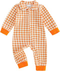 Seyurigaoka Newborn Baby Boy Girl Romper Long Sleeve Zipper Jumpsuit by SEYURIGAOKA