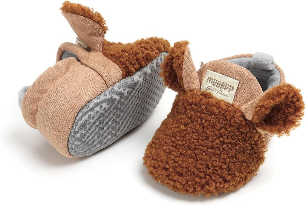 Baby Boys Girls Cotton Booties Non Skid Soft Sock Boots Infant Slippers Newborn - Image 4