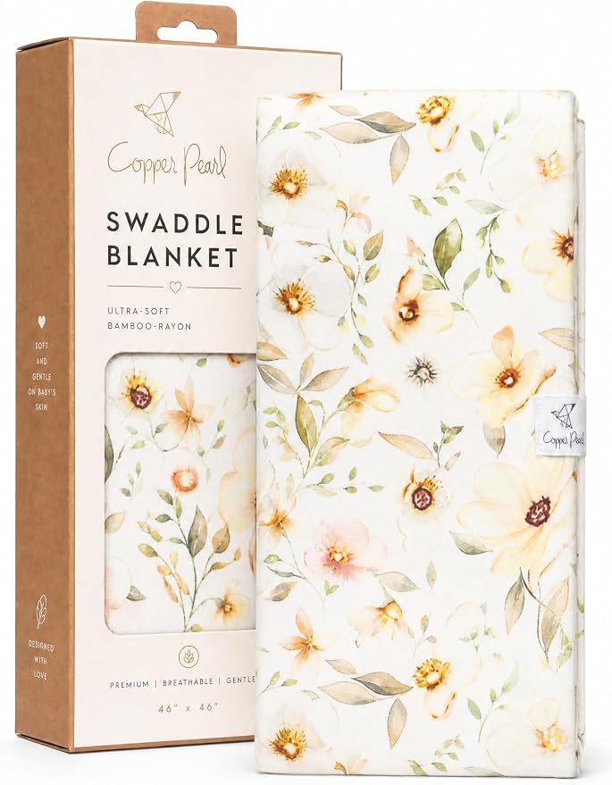 Copper Pearl Swaddle Blankets for Newborns | Soft Stretchy Receiving Blankets by CopperPearl