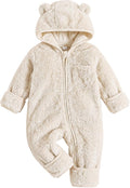 Jecson Baby Snowsuit Newborn Bear Hooded Fleece Outfit Baby Clothes 0M-12M by WarmthLoveinStitches