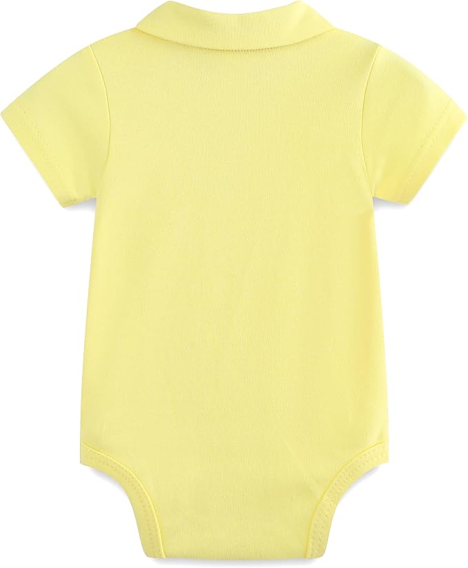 Baby Girl Collared Onsie Polo Bodysuit Boy Cotton Romper Short Sleeve 0~24M - Image 2