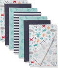 Little Treasure Hudson Baby Cotton Poly Flannel Receiving Blankets Multipack by HudsonBaby