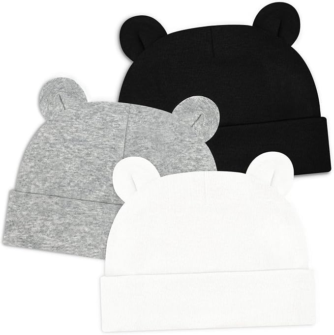 Sarfel Newborn Baby Boy Hats Cotton Baby Beanie Hospital Girl Hat Infant 0-6 - Image 2