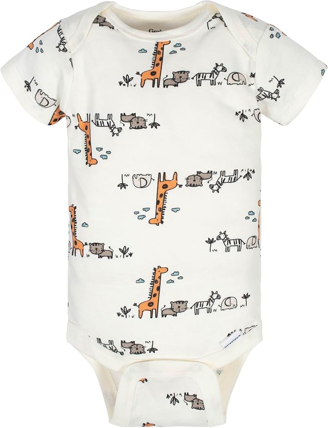 Gerber Baby Boys 8-Pack Short Sleeve Onesies Bodysuits - Image 4