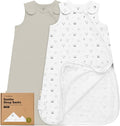 2-Pack Organic Baby Sleep Sacks, 100% Cotton 0.5TOG by KeaBabies