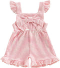 Little Girl Romper Toddler Overalls Summer Bow Jumpsuit Boho Outfit 6M-5T by Nibbcoa