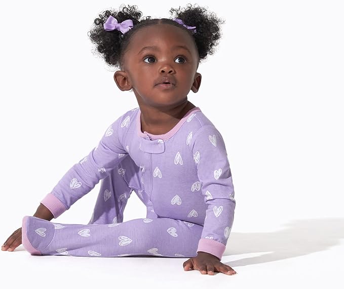 Onesies Brand Baby Girls 4-Pack Sleep 'N Play Footies Multi Pack - Image 2