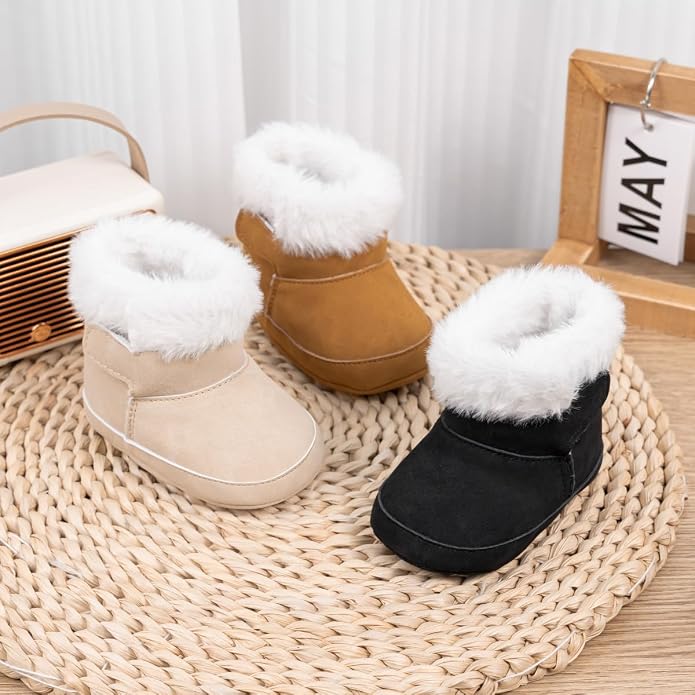 Meckior Baby Girls Cowboy Tassel Boots Side Zipper Moccasins Soft Bottom - Image 3