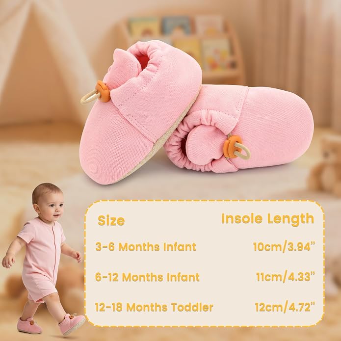 Baby Booties Girls Cozy Walking Shoes Warm Booties Toddler Soft Sole Shoes - Image 5