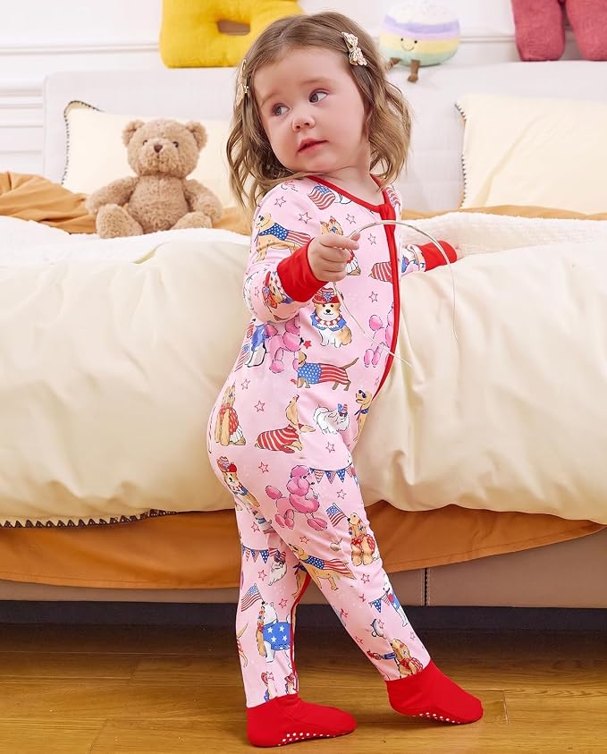 babee Reshinee Viscose derived from bamboo Baby Pajamas Convertible Footie - Image 4