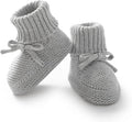Hadetoto Baby Booties Cotton Newborn Boys Girls Shoes Knit Socks | Cozy Warm by Hadetoto