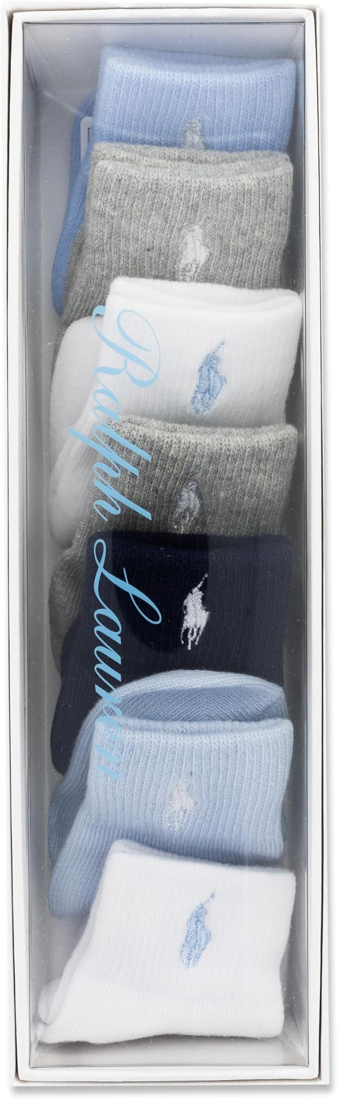 Polo Ralph Lauren Baby’s Classic Sport Ankle Socks, 6 Pair Pack, Soft Stretchy - Image 4