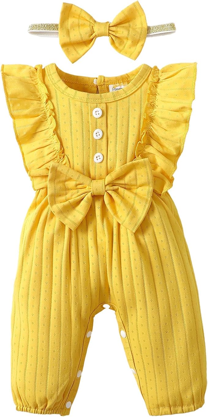 Mioglrie Newborn Baby Girl Clothes 1 Piece Infant Fall Winter Romper Outfit | by Mioglrie