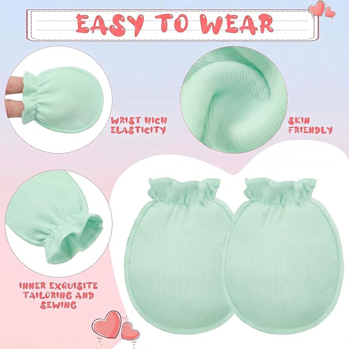 20 Pairs Newborn Baby 0-6 Months No Scratch - Image 3