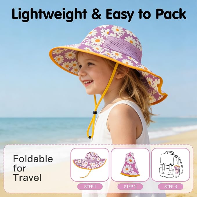 Baby Sun Hat with Neck Flap UPF 50+ - Image 5