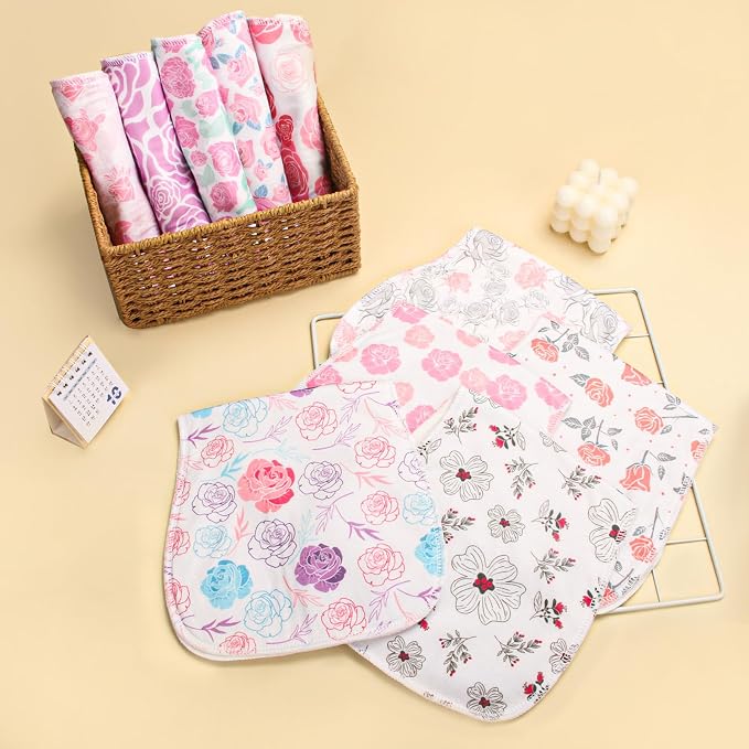 10-Pack Burp Cloths for Baby Boys and Girls - Image 7