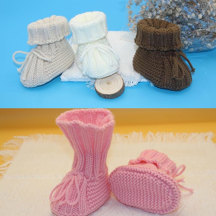 Baby Booties Newborn Soft Knit Sock Shoes - Image 2