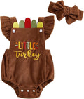 YINGISFITM My First Halloween Baby Girl Outfit Newborn Pumpkin Bubble Romper by YINGISFITM