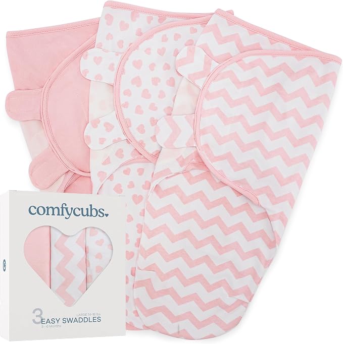 Comfy Cubs Easy Swaddle Blanket, 3 Pk Large by ComfyCubs