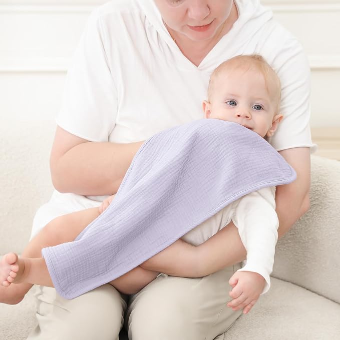Susurration Muslin Burp Cloths, Soft Baby Burping Cloths - Image 6