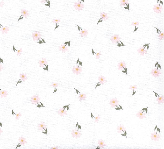Hudson Baby Unisex Baby Cotton Flannel Receiving Blankets, Sage Floral - Image 3