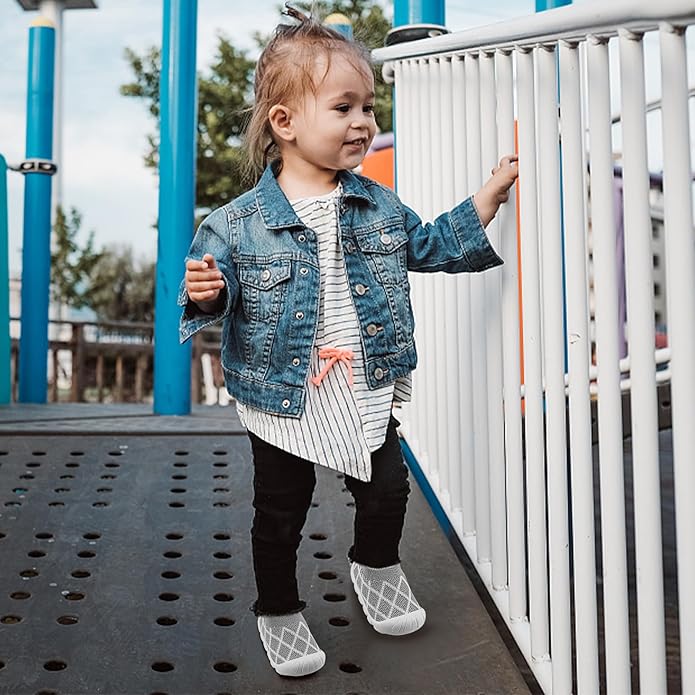 Baby Walking Shoes Toddler Girl Boy Soft Sole Breathable Cotton Canvas Shoes Infant Lightweight Non-Slip Safer Slip-on First Walkers Shoes Casual Tennis Wide Sneakers Rubber Soles Running Outdoor
