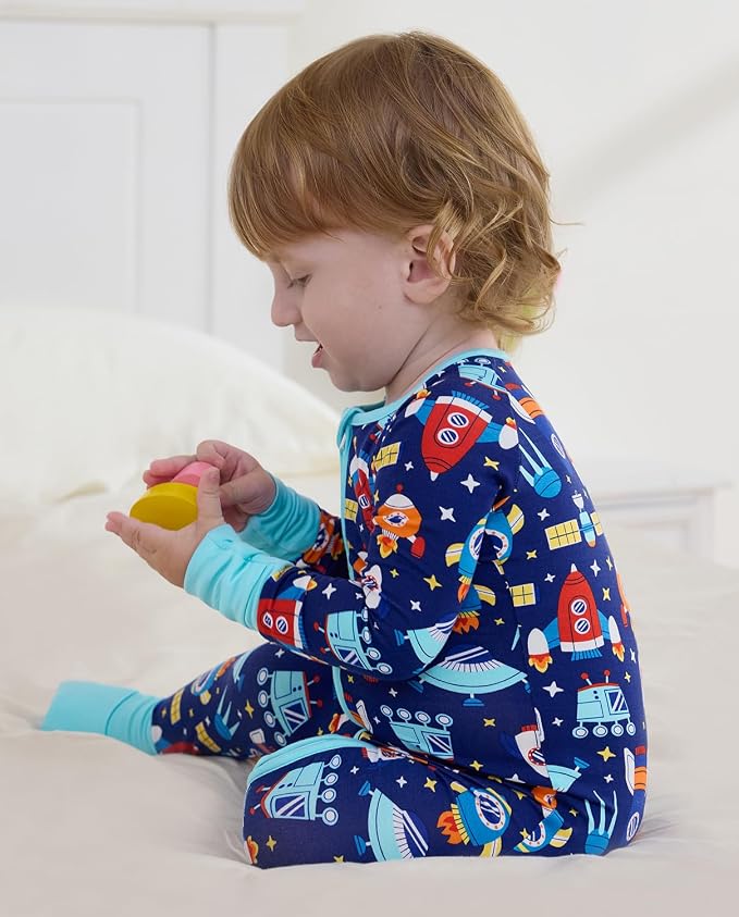babee Reshinee Bamboo Viscose Baby Footie Pajama, Zipper Sleeper Boys Girls - Image 9