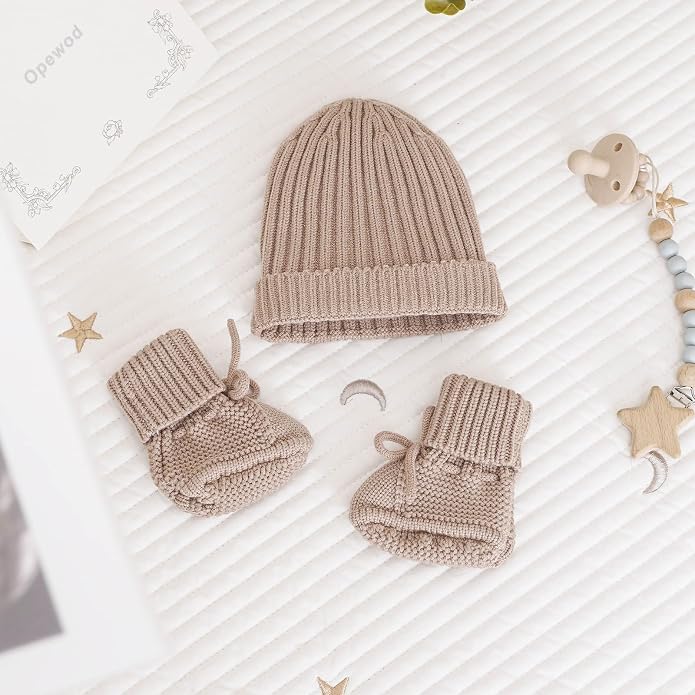 Baby Booties & Hat Set Newborn First Walkers - Image 6