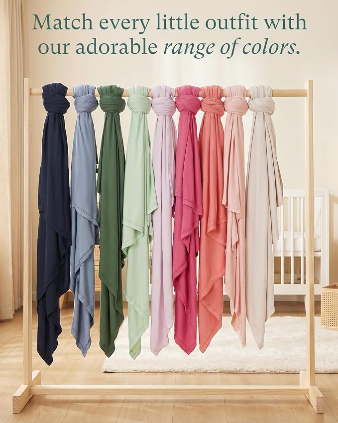 PurComfy Supersoft Swaddle Blanket, Premium Bamboo Viscose, Lightweight & - Image 9