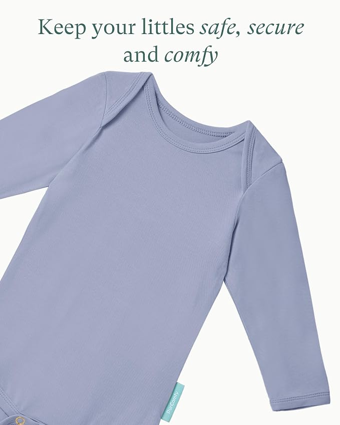 PurComfy Supersoft Bamboo Viscose Long Sleeve Baby Bodysuits, Unisex Baby | - Image 5