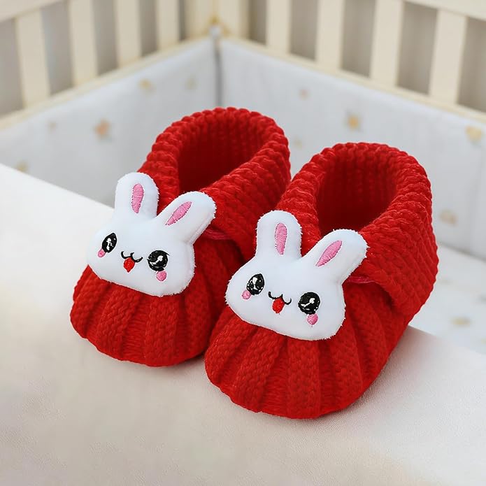 Infant Baby Boys Girls Knitted Booties Soft Cute First Walking Socks Shoes | - Image 5