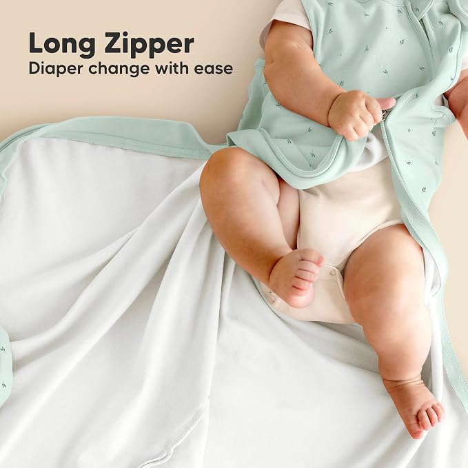 2-Pack Organic Baby Sleep Sacks, 100% Cotton 0.5TOG - Image 5