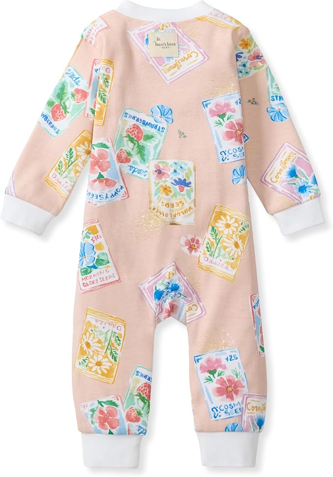 Burt's Bees Baby Unisex Sleep and Play Pajama, Footless One-Piece Zipper PJ | - Image 2