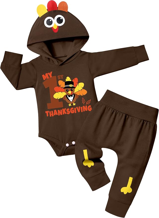 Fommy Newborn Baby Boy Clothes Plaid Letter Print Long Sleeve Hoodies + Long by Fommy