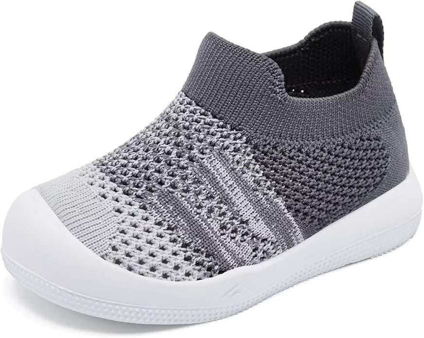 Eashi Baby Boy Girl Non-Skid Indoor Infant Walking Shoes Breathable Warm Elastic Sock Shoes with Memory Sole Protect Toes Outdoor Sneakers
