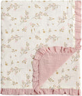 CREVENT 40''X40'' 100% Organic Cotton Muslin Baby Blanket by CREVENT