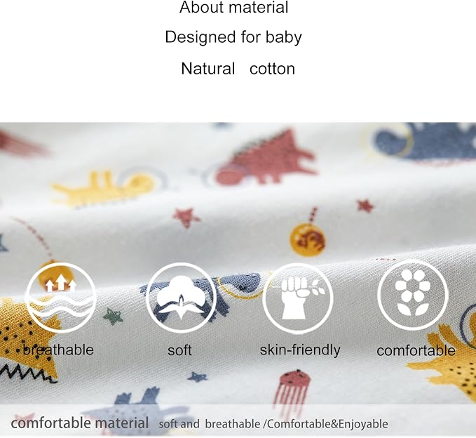 pureborn Baby Girls Boys Bodysuit Super Soft Cotton Romper 0-24 Months | - Image 6