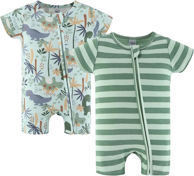 The Peanutshell Baby Boy Rompers 2 Pack by ThePeanutshell