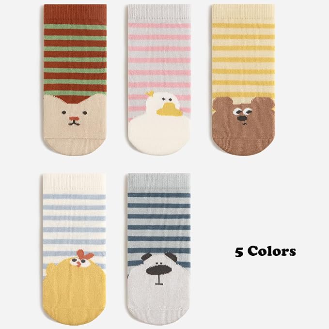 Exegawe Toddler Non Slip Socks, Cute Baby Socks - Image 4